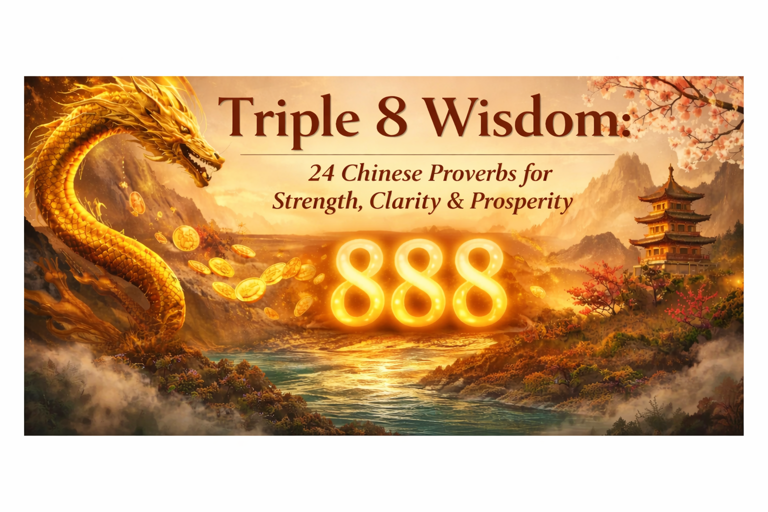 Triple 8 Wisdom: 24 Chinese Proverbs for Strength, Clarity & Prosperity
