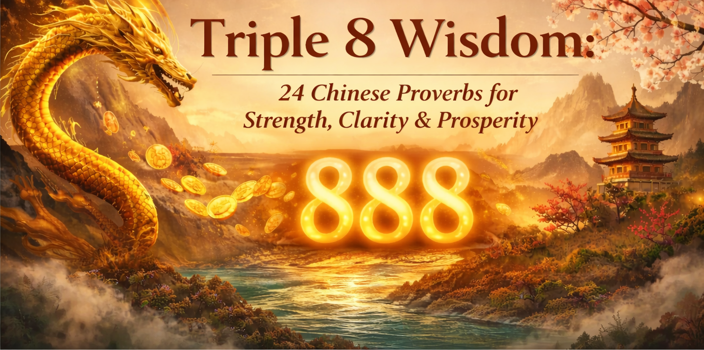 Triple 8 Wisdom: 24 Chinese Proverbs for Strength, Clarity & Prosperity
