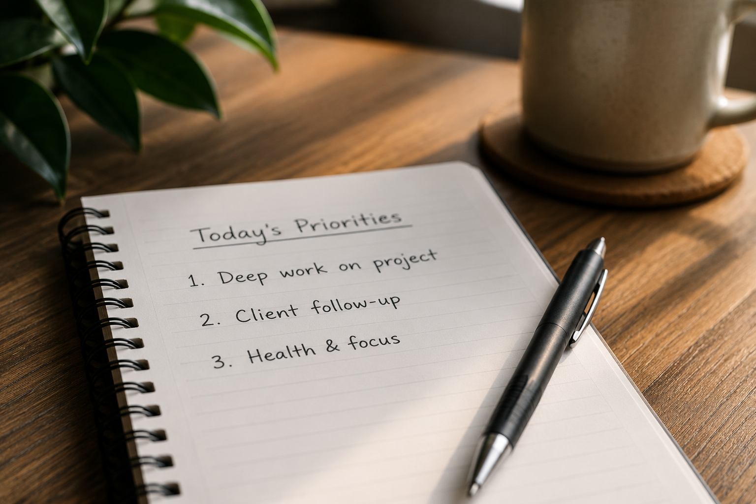 How to Finally Feel in Control of Your Day — Without Working Longer Hours